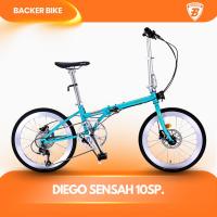 ราคา จักรยานพับได้ วงล้อ 20 นิ้ว Backer รุ่น Diego X ชุดขับ Sensah 10sp. (27713462583)