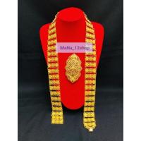 ราคา เข็มขัดล้านนาประดับชุดไทย/ล้านนาไทยประยุกต์/สินค้าพร้อมส่งจากประเทศไทย เข็มขัดยาว40นิ้ว (27833979630)