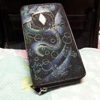 ราคา กระเป๋าสตางค์หนังปลากระเบนแท้ รุ่นหนาม หนังกระเบนแท้ใช้นานไปหนังจะเงางามขึ้นA++++++++++++++++++ (15139824699)