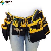 ราคา Suyo กระเป๋าคาดเอวช่างไฟฟ้า, กระเป๋าเครื่องมือช่างไฟฟ้าผ้าเข็มขัด, ที่เก็บอเนกประสงค์ไนลอน ออแกไนเซอร์ ช่างไฟฟ้า (26656444032)