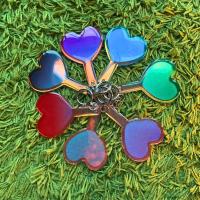 ราคา MINI HEART SHAPE MIRROR KEYCHAIN, MAKE UP MIRROR (28037197539)