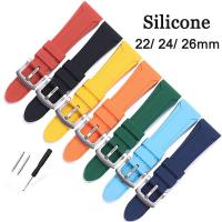 ราคา Fast Shipping สายนาฬิกาซิลิโคน 22 มม.24 มม.26 มม.สําหรับ Seiko ดําน้ํา Diver ยางนาฬิกา Universal Watchband ผู้ชายผู้หญิงนาฬิกาข้อมือ Waterpoof กีฬาสร้อยข้อมือเข็มขัด (25377281406)