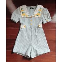 ราคา จั๊มสูทสั้น งานป้าย Nida (มือ 1) (22825427201)