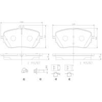 ราคา ผ้าดิสเบรคหน้า BENZ A-CLASS W177 A160 A180 A200 B-CLASS W247 2018- CLA C118 GLA H247 GLA200 2019- (18474945522)