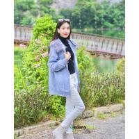 ราคา เสื้อคลุมมีฮู้ด ขนเฟอร์ฟรุ้งฟริ้ง ด้านในบุขนฟลีสกันหนาว VDN-Airport Look 004 (27162558811)