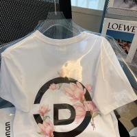 ราคา เสื้อยืดแขนสั้นผู้หญิงลายดอกไม้เพ้นท์ ดีไซน์ ขนาดใหญ่ เสื้อทรงหลวมและใช้งานได้หลากหลาย (40366978151)