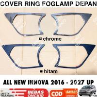 ราคา ฝาครอบแหวนไฟตัดหมอก All New Innova Reborn 2016 2018 2025 2026 2027 ไฟตัดหมอกโครเมียมสีดํา (40376277512)