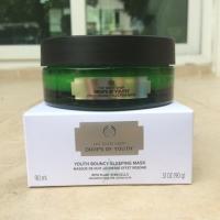 ราคา ลค ใหม่ใช้โค้ด NEWSALE ลดเพิ่ม 100 The Body Shop Drops of Youth Bouncy Sleeping Mask 90 ml (1238250811)
