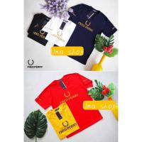 ราคา เสื้อยืดแขนสั้น งานปัก✂ งานป้าย ปักรวงข้าวสีทอง คอตตอน %(SMLXL) No.26 (11107726396)