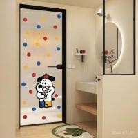 ราคา ฟิล์มตกแต่งหน้าต่างในครัวเรือนโปร่งใสสติกเกอร์ห้องน้ําป้องกันการชนกันสติกเกอร์ประตูลูกสุนัขห้องน้ําลายจุดประตูกระจกการ์ตูน DGRR (42174331600)