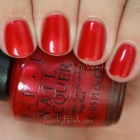 ราคา พร้อมส่ง OPI สี Gimme a Lido Kiss (NL V30) สีแดงอมส้มนิดๆ มีชิมเมอร์ จาก Fall Venice 2015 Collection แท้ % (7240181201)