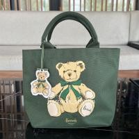 ราคา Harrods * พร้อมส่ง * New Green Small Henry Bear Tote Bag2025 ของแท้100% จากอังกฤษ (Size S) (42622390399)