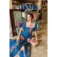 ราคา เดรสยาวปักดอกกุหลาบงานป้าย (19486057727)