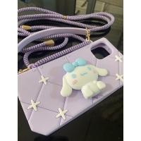 ราคา ⭐️พร้อมส่ง⭐️(iPhone 11 6.1)เคสยางซิลิคอนชินนาม่อนคล้องคอเเละหิ้วได้สีม่วงพลาสเทล (2953005677)