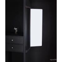 ราคา กระจกฟิตติ้ง พับหดประตูบานเลื่อนภายในหมุนไร้กรอบตู้เสื้อผ้ากระจกแต่งตัวที่มองไม่เห็นเปิดประตูกระจกเต็มตัว เอ็นทีวี3 (58004024820)