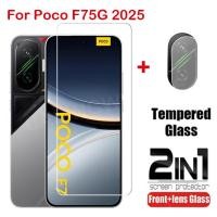 ราคา ฟิล์มกระจกนิรภัยสําหรับ Xiaomi Poco F7 Poco F 7 PocoF7 Turbo 4 Pro 4Pro 5G 2025 ป้องกันหน้าจอกล้องกลับเลนส์ป้องกันกระจกคลุมทั้งหมดฟิล์มด้านหน้า (42955592259)