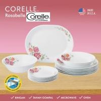 ราคา CORELLE Rosebelle จานแก้ว & ชาม Corelle by Corning MADE IN THE USA. (26935264027)