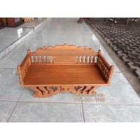 ราคา แหย่งช้างเล็ก หิ่งพระเล็ก ชั้นวางพระ สีเนื้อไม้ ไม้สักทอง (6838953456)