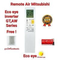 ราคา ออกใบกำกับภาษีได้ Mitsubishi Electric รีโมทแอร์ Mr Slim Eco eye inverter GT,AW Series ใช้ทดแทน (ฟรีฐานใส่รีโมทติดผนัง) (23981519434)