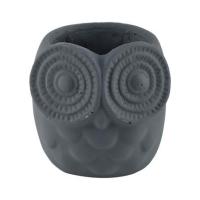 ราคา อุปกรณ์ปลูกต้นไม้ กระถางปูนนกฮูก บ้านปูนปั้น สีเทา ใช้งานง่าย (7080158193)