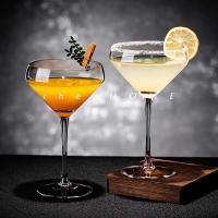 ราคา 【พร้อมส่งในไทย】champagne saucer แก้วค็อกเทล แก้วมาร์ตินี่ ทรงาสูง Martini glass Cocktail 370ML (28820988608)