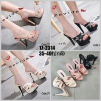 ราคา รองเท้าส้นสูงแบบสวม สไตล์แบรนด์ดัง (1829725079)