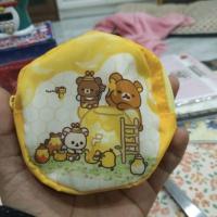 ราคา กระเป๋าใส่เหรียญลาย Rilakkuma สีเหลือง ทรงกลม ใบเล็ก (42723341960)