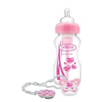 ราคา Dr.Brown's : DRBWB91306-INTLX ขวดนมWide-Neck "Options" Bottle + Soother Gift Set - Pink(Pink) (1671344464)