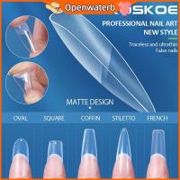 ราคา [KAN] Matte Press On Nail Tips Soft Full Cover เล็บปลอมโลงศพแคปซูลเล็บปลอม American Gel X Capsule เล็บ Extension Art FXH (54954391155)