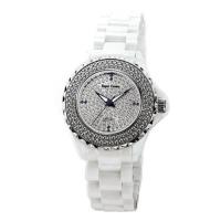 ราคา Royal Crown นาฬิกาสำหรับสตรี สายเซรามิค ประดับเพชร cz อย่างดี รุ่น 3821L-1-w (White) (1184113527)