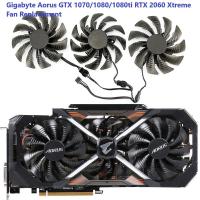 ราคา พัดลมการ์ดจอระบายความร้อนGigabyte GTX 1060 1070 1080 1080ti AORUS ขนาดใหญ่แกะสลักพัดลมกราฟิกแกะสลักขนาดเล็ก (ชุด 3ใบ )ส่ (9035007476)