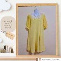 ราคา เดรสทำงานสาวอวบ มือสอง ชุดทำงานสาวอวบ มือ2 เดรสสีเหลืองสาวอวบ (24875270214)
