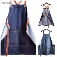 ราคา ผ้ากันเปื้อนยีนส์ สายไขว้ผูกหลัง สีบลู-ดำเทารุ่น revolution-o จำหน่ายโดยผู้ผลิด (14881031633)
