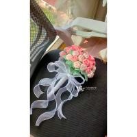 ราคา [pre-order] ช่อดอกไม้เจ้าสาว ช่อดอกไม้ไหมพรม (28669986911)