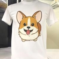 ราคา เสื้อยืด สกรีนลายด้านหน้า และด้านหลัง ใส่สบายลายน้องหมาคอร์กี้ น่ารัดสุดๆ (6840681572)