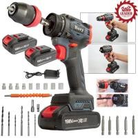 ราคา HORY สว่านไร้สาย สว่านไร้สายแท้ สว่านไฟฟ้าไร้สาย 198V ไขควง ไฟฟ้า สว่านไขควงไร้สาย สว่านไขควงกระแทก สว่านแบตเตอรี่ มอเตอ (43603321377)