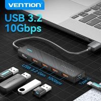 ราคา Vention USB HUB 4 พอร์ต ABS 10Gbps USB HUB 3.2 Gen 2 อะแดปเตอร์สําหรับ Macbook Pro Air M1 PC แล็ปท็อปอุปกรณ์เสริม USB C HUB Splitter 3.0 (25241023640)