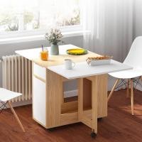 ราคา โต๊ะกินข้าวพับเก็บได้ โต๊ะกินข้าวสไตล์โมเดิร์น ประหยัดพื้นที่ เหมาะสำหรับตกแต่งห้องมินิมอล เรียบหรูใช้งานสะดวก (9231590889)