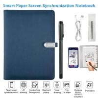 ราคา สมุดโน้ตเขียนด้วยลายมือดิจิตอลสมาร์ทซิงค์ปากกาไดอารี่เขียนชุด Ai คลาวด์ โน๊ตบุ๊คเสียงวาดบลูทูธเรียลไทม์ทรานส์ (41523842712)