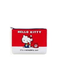ราคา HELLO KITTY [กระเป๋าเครื่องสำอาง Hello Kitty L Classic Hello Kitty สีแดง] ของใหม่แท้ (2587322804)