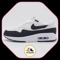 ราคา รองเท้าผ้าใบ Air Max 1 ที่ขายดีที่สุดสีขาวสีเทาเข้ม 537383_ _ Nike _ รองเท้า FULLBOX (28405189574)
