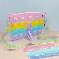ราคา ของใหม่พร้อมส่ง! เคส SAMSUNG GALAXY TAB S6 LITE เเท็บเล็ตเคสซิลิโคนนิ่มลายการ์ตูนหมี สีรุ้ง สายสะพาย ช่องใส่ปากกา (21380271813)