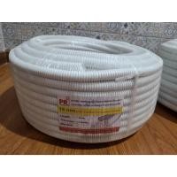 ราคา ท่อร้อยสายไฟ ท่ออ่อน ท่อลูกฟูก PVC สีขาว ขนาด 16 และ 20 มม. ยาว 50 เมตร (43210112750)