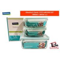 ราคา GLASSLOCK CLASSIC FOOD CONTAINER 3 ชิ้น พร้อมกล่อง (GL05-02(2) (29100280209)