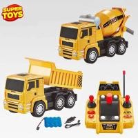 ราคา รถดัมพ์ รถโม่ปูน ฟังค์ชั่นครบ รถบังคับวิทยุ รถก่อสร้าง รถบังคับ ไร้สาย HUINA Double Eagle 690AB 1/16 2.4Ghz Rc (10940588308)