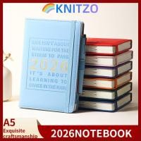 ราคา สมุดโน๊ต KNITZO คู่มือประสิทธิภาพพร้อมปฏิทิน 2026 Schedule Book ภาษาอังกฤษ A5 To Do List Notepad นักเรียน (44753649665)
