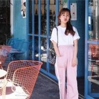 ราคา กางเกง Chamniii สีชมพูแถบขาว (4555651941)