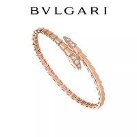 ราคา Bvlgari Serpenti Viper เพชรสีโรสโกลด์ สร้อยข้อมือสำหรับคู่รัก (51454821338)