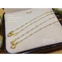 ราคา สร้อยคอเงินแท้ 2 กษัตริย์ ลายบอลตัดลายสลับรีตัดลาย 3:1 (658937069)