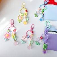 ราคา ♡ พร้อมส่ง | พวงกุญแจแบบตะขอ ดอกเดซี่ ดอกทิวลิป สีพาสเทล & พวงกุญแจสายรุ้ง (27804931354)